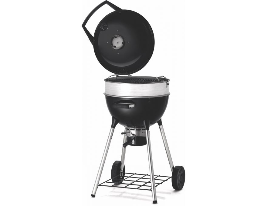 Grill węglowy 18" PRO Charcoal Kettle czarny + zestaw (komin do rozpalania #67802, węgiel drzewny #67107, podpałka #67052) - 7